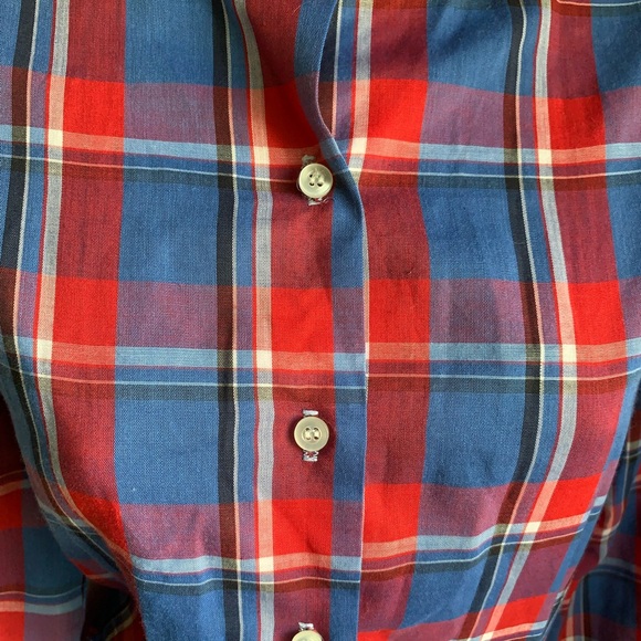 VTG plaid Russ button up - Picture 7 of 9